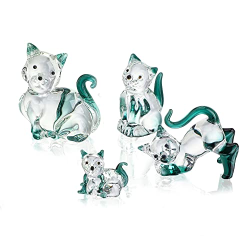 Crystal Cat Figurines