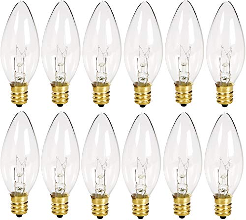 Crystal Clear Torpedo Tip Candelabra Replacement Bulbs