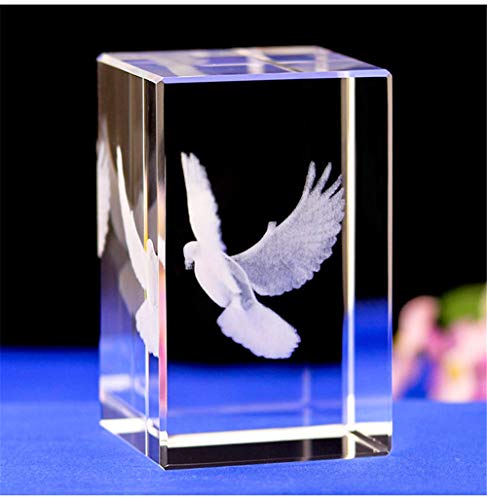 Crystal Glass Peace Dove Figurine