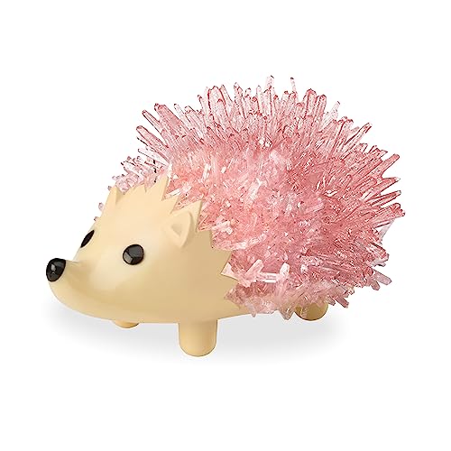 Crystal Grow Kit | Hedgehog Figurine Base | Cherry Pink