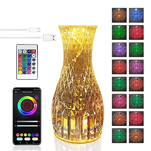 Crystal Lamp Touch Lamp 16 Color Changing RGB Night Lights