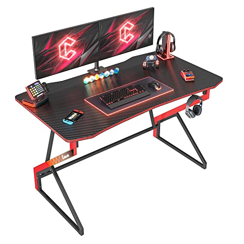 SEVEN WARRIOR Gaming Desk 47INCH with Power Outlet & Monitor Stand