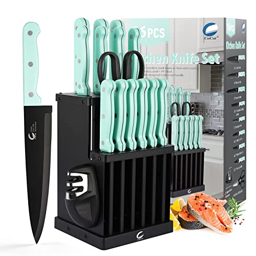 CuCut Knife Set, 16 Pieces Dishwasher Safe Kitchen Knives