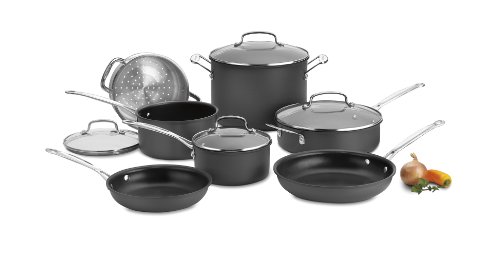 Cuisinart 11-Piece Cookware Set, Black