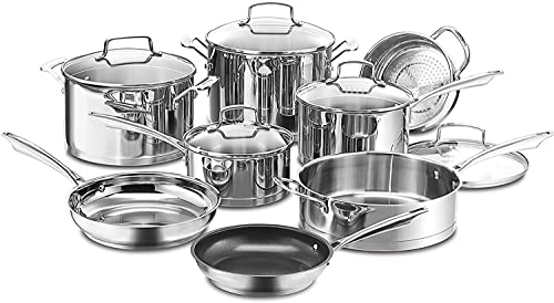 Cuisinart 13-Piece Stainless Steel Cookware Set