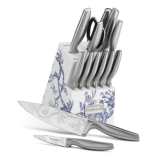 Cuisinart 15pc Caskata Collection™ Stainless Steel Hollow Handle Cutlery Block Set, C77SS-15PKCA