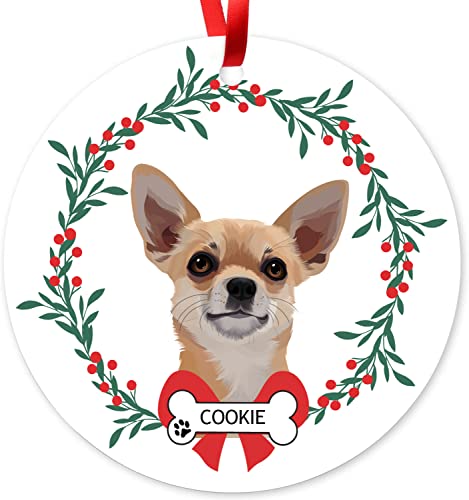 Custom Chihuahua Ornament for Christmas Tree