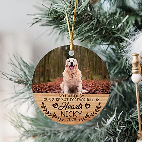 Custom Dog Christmas Photo Ornament