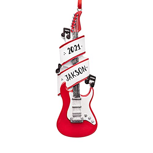 Custom Electric Guitar Christmas Ornament