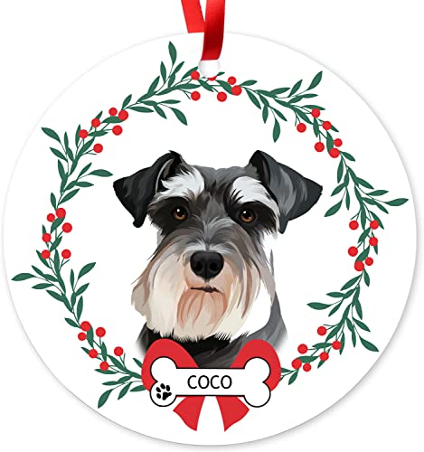 Custom Schnauzer Ornament for Christmas Tree