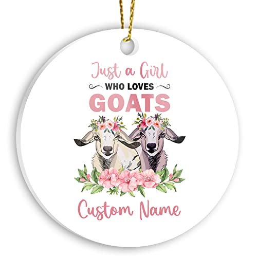 Customizable Goat Lover Ornament