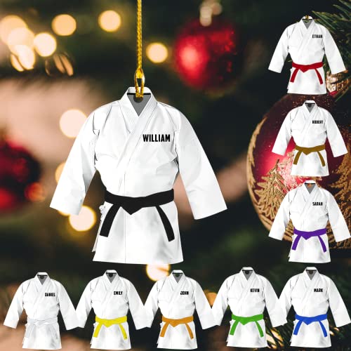 Customizable Karate Ornaments for Christmas Tree