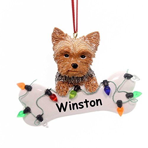 Customized Yorkie Christmas Ornament