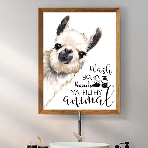 Cute Animal Bathroom Wall Art