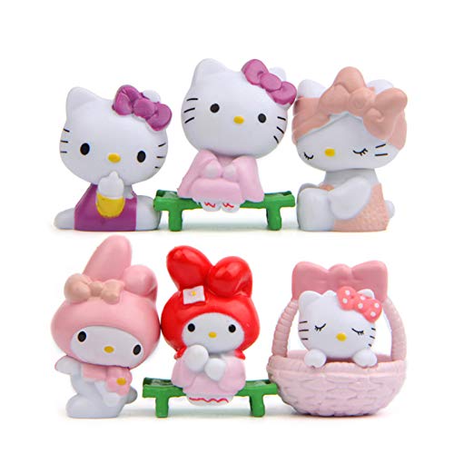 Cute Animal Cat Figurines Toy Set