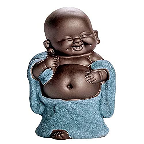 Cute Ceramic Monk Statue Figurine