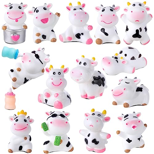 Cute Cow Toys for Cake Decoration and Garden Ornaments
