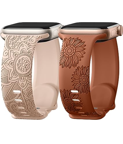 Cute Floral Apple Watch Bands for Women