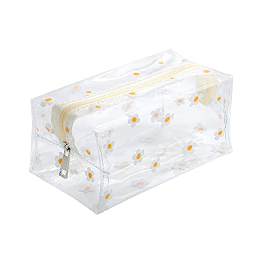 Cute Floral Transparent Cosmetic Bag