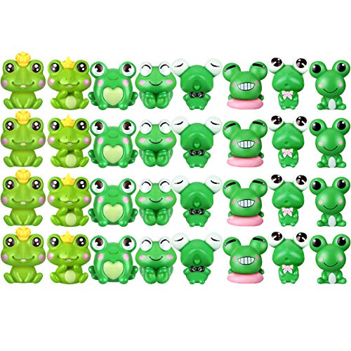 Cute Frog Miniature Figurines for Home Decoration and Crafts