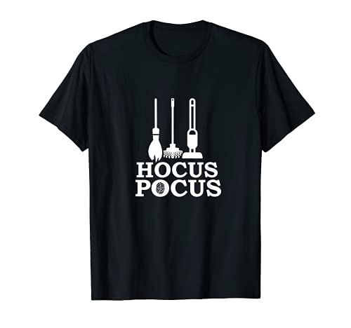 Cute Halloween Shirt: Hocus Pocus Broom Mop + Vacuum