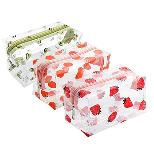 Cute Kawaii Cosmetic Bag Organizer - 3 Pack