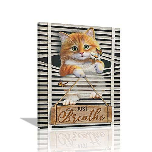 Cute Kitty Wall Art Cat Print Decor - Perfect Gift