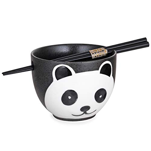 Cute Panda Ramen Bowl with Chopsticks Gift Set
