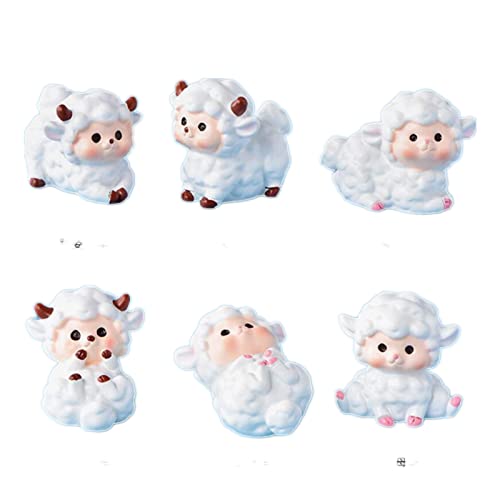 Cute Sheep Miniature Figurines