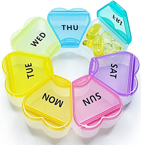 Cute Weekly Pill Box - Floral Pill Case Organizer