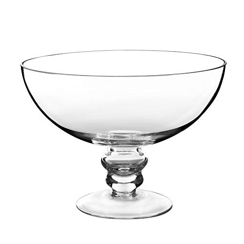 CYS EXCEL Glass Decorative Footed Bowl