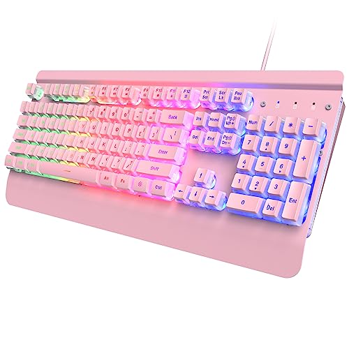 Klim Chroma Wireless Gaming Keyboard RGB - Long-Lasting Rechargeable  Battery - Quick and Quiet Typing - Water Resistant Backlit Wireless  Keyboard for