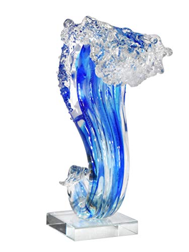 Dale Tiffany Pacific Wave Glass Sculpture