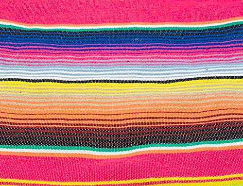 Damikan's Mexican Blankets - 84 X 59 Inch Mexican Serape Blanket