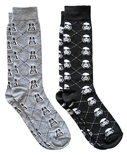 Darth Vader/Stormtrooper Argyle Men's Crew Socks