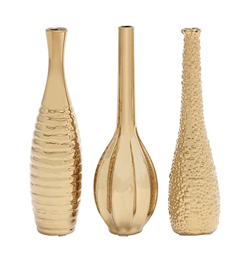 Deco 79 Ceramic Trumpet Vase Set
