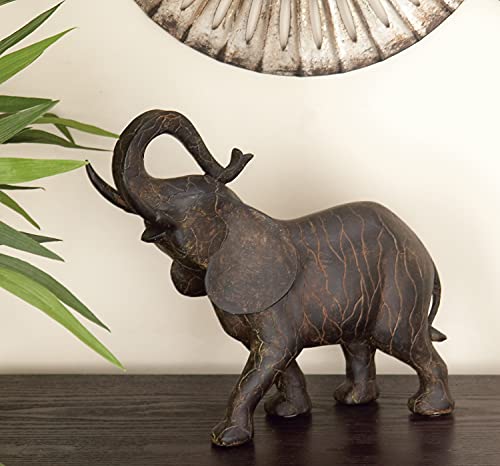 Deco 79 Polystone Elephant Sculpture