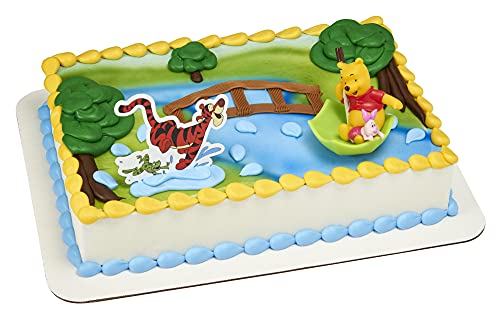 DecoSet® Winnie the Pooh, Piglet & Tigger Hunny Raindrops Cake Decorations, 2-Piece Set