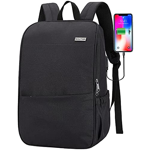 Deep Storage Laptop Backpack with USB Charging Port
