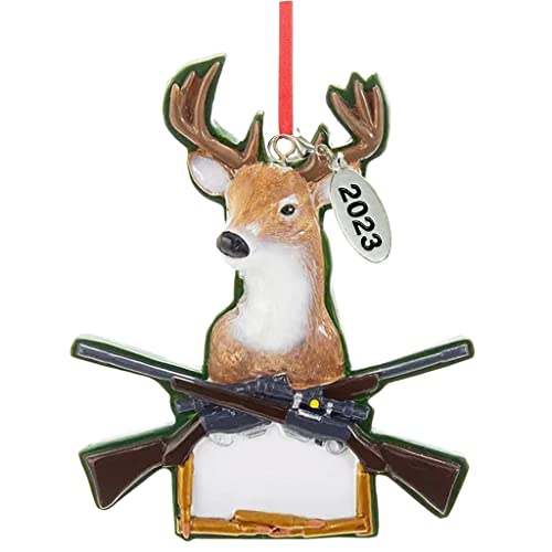Deer Hunting Ornament 2023 - Personalizable Gift for Hunting Enthusiasts