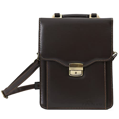 Deerlux Leather Tablet Bag Briefcase