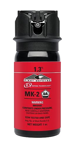 Defense Technology First Defense OC Foam MK-2 1.3% Solution Red Band Pepper Spray (1.0-Ounce)