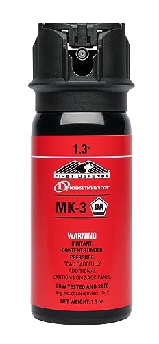 DEFENSE TECHNOLOGY First Defense OC Foam MK-3 1.3% Solution Red Band Pepper Spray (1.47-Ounce)