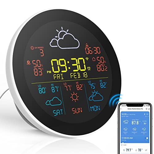 Dekala Weather Clock: Reliable Wireless Weather Station with Alarm Clock