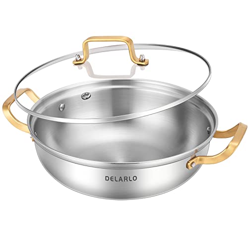 Delarlo Tri-Ply Stainless Steel Cookware Pan
