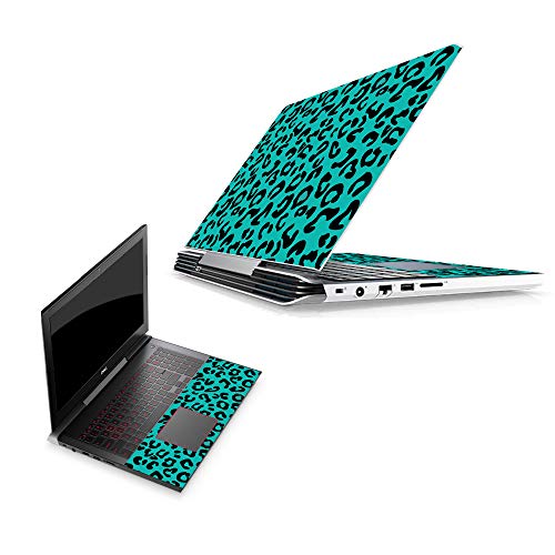 Dell G5 15 Gaming Laptop Skin - Teal Leopard