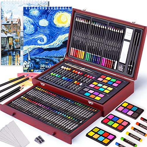 Deluxe Art Set with 145 Pieces: The Ultimate All-in-One Art Supplies Kit for Artists