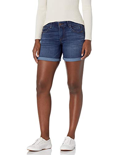 Democracy Womens 5" Cuffed Denim Shorts with "Ab"solution Technology