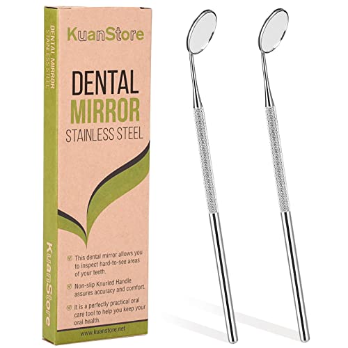 Dental Mirror Stainless Steel with Handle 6.5"