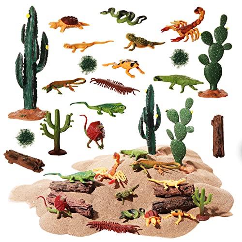 Desert Reptiles Figurines Toys Set